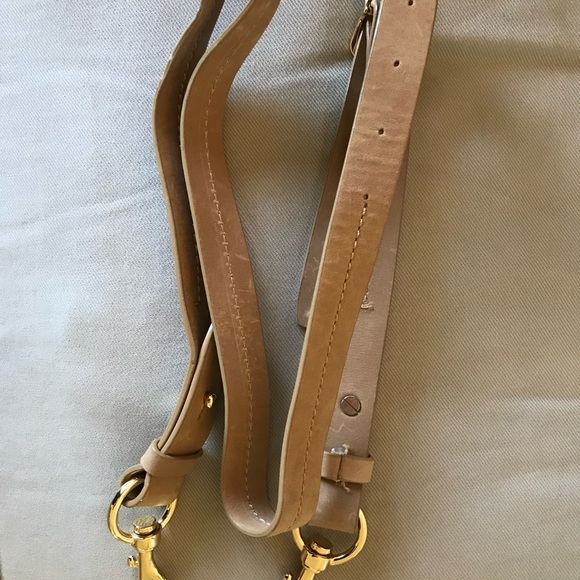 J Crew Leather Weekender Bag with Gold Hardware - Picture 9 of 9